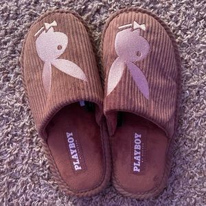 Brown playboy slides